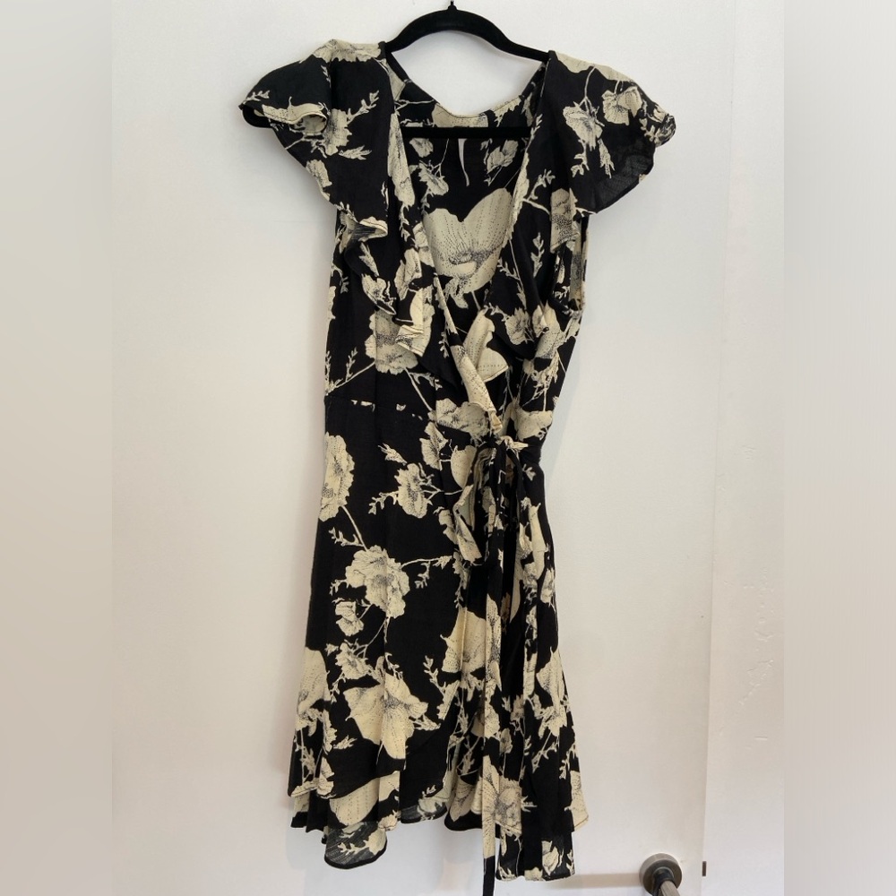 Free People flower wrap dress.
